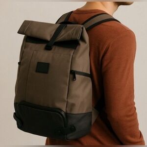 Origaudio Tan and Black Backpack